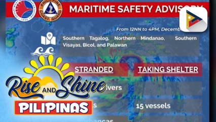 Higit 6,000 pasahero, na-stranded sa iba't ibang pantalan sa bansa dahil sa Bagyong #WilmaPH