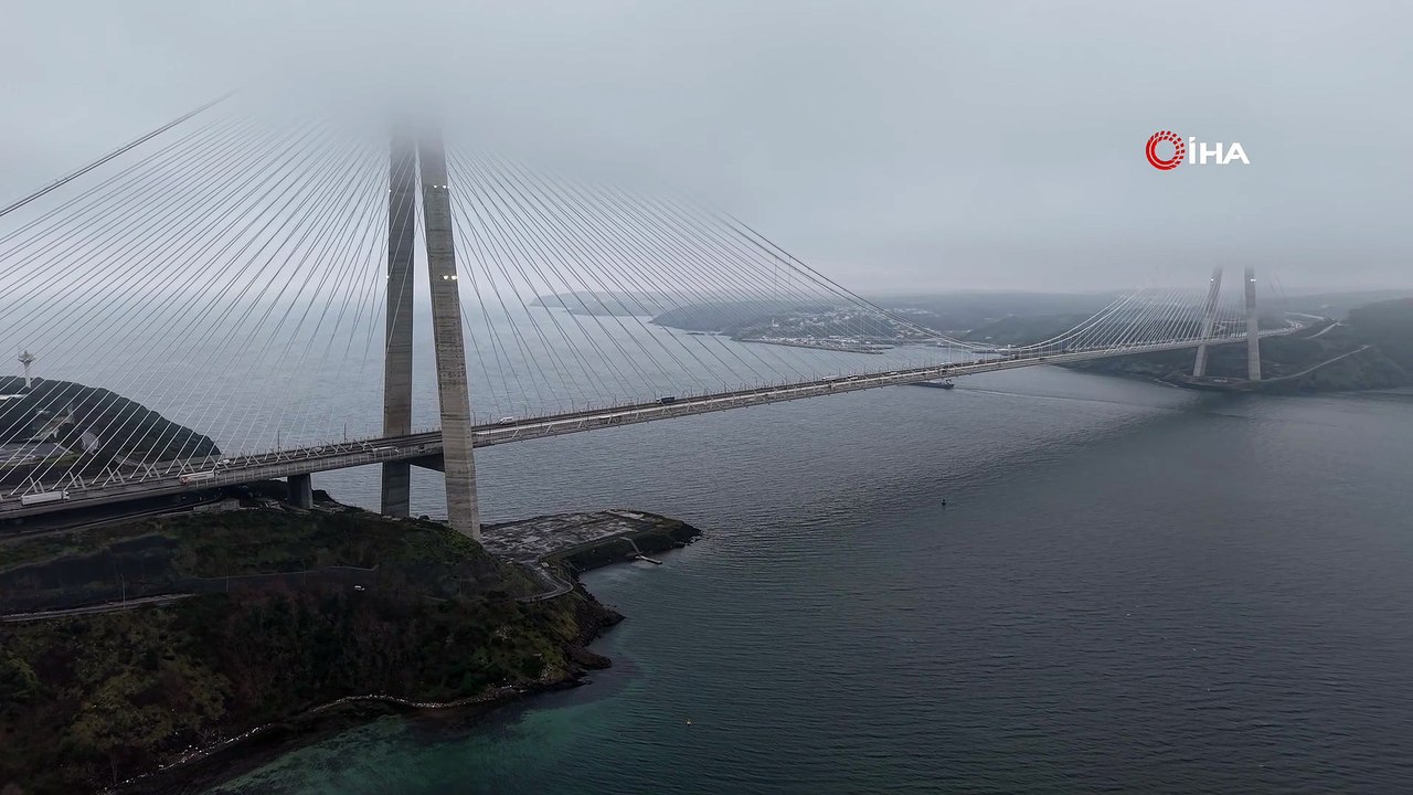 Fog Covers Istanbul’s Yavuz Sultan Selim Bridge