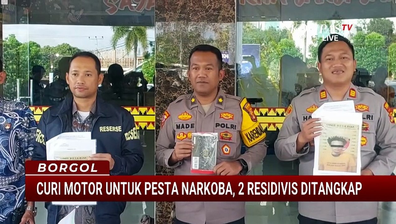 2 Residivis Curanmor di Lampung Ditangkap, Uang Hasil Curian Dipakai Narkoba dan Judi | BORGOL