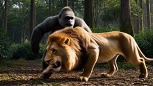 Kings Collide – Lion vs Gorilla
