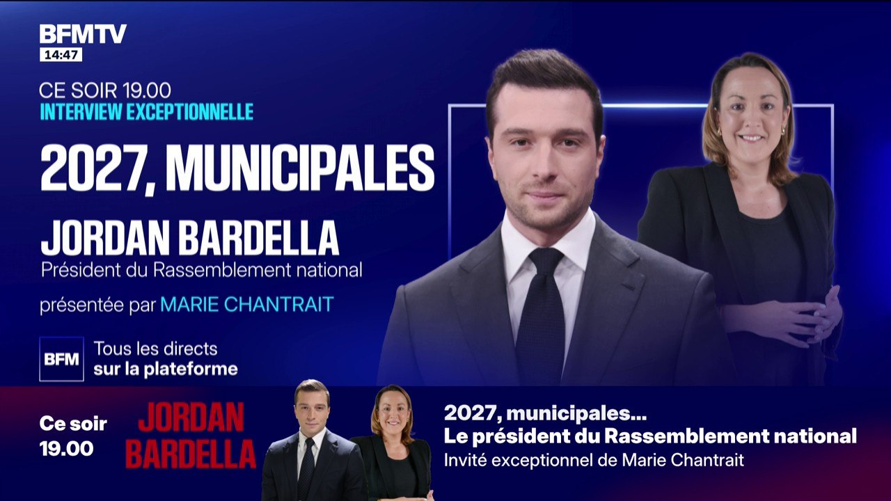 "Je serai toujours d'une totale loyauté" envers Marine Le Pen, assure Jordan Bardella