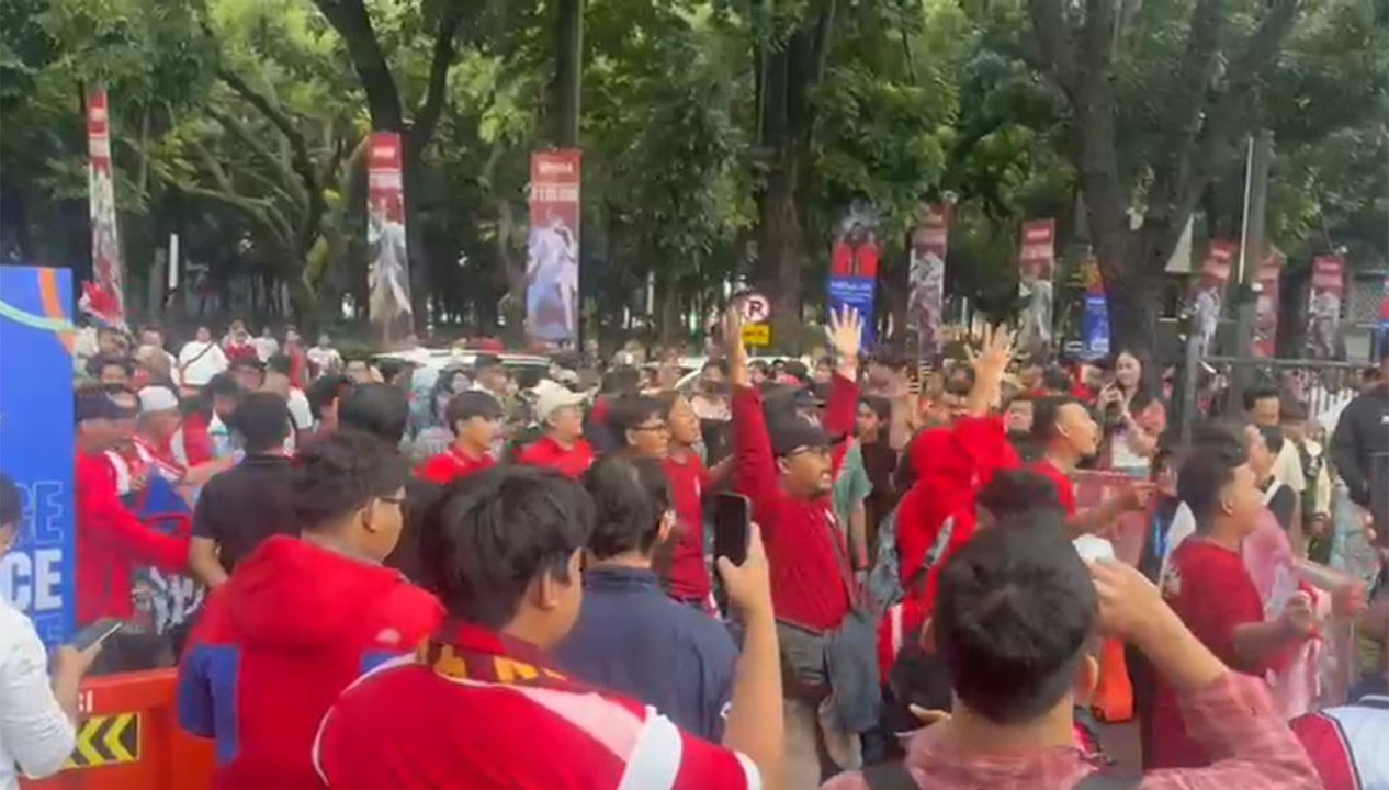 Antusiasme Suporter Dukung Timnas Futsal Indonesia Melawan Iran