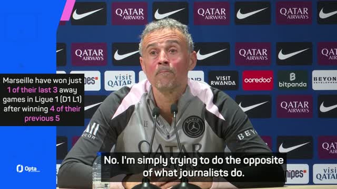 Enrique defends De Zerbi ahead of Le Classique