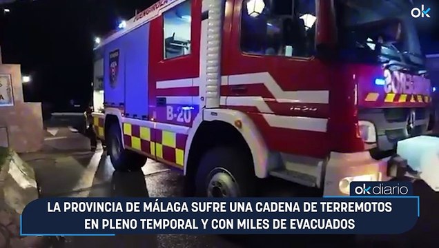 La provincia de Málaga sufre una cadena de terremotos en pleno temporal y con miles de evacuados