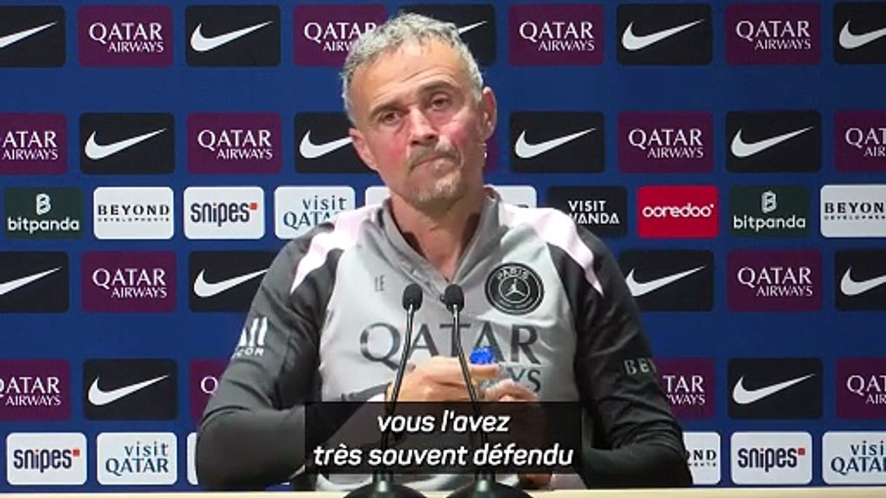 Luis Enrique : "Tu critiques De Zerbi, je le défends !"