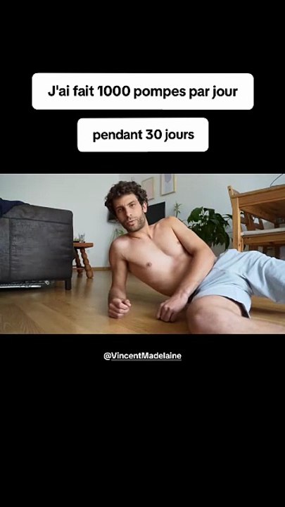 J'ai fait 1000 pompes par jour pendant 30 jours