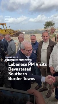 Lebanese PM Visits Devastated Southern Border Towns
