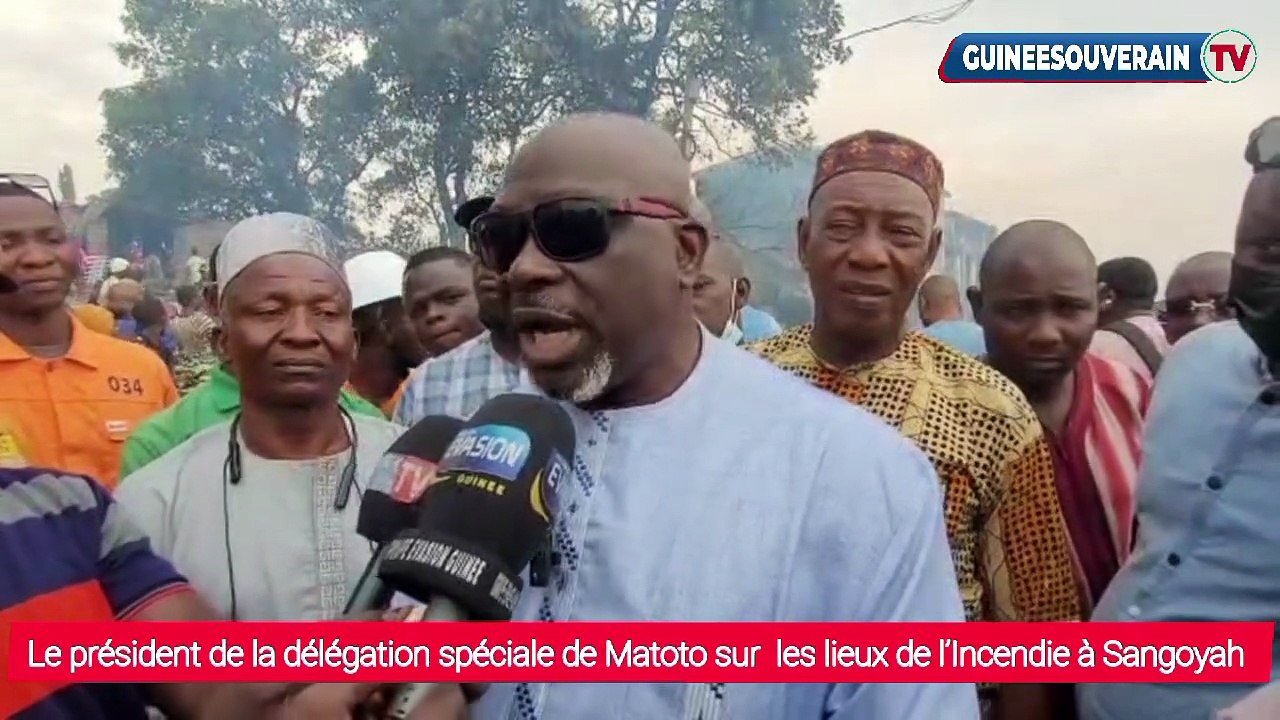 Le président de la délégation spéciale de Matoto sur l’origine de l’incendie survenu à Sangoyah