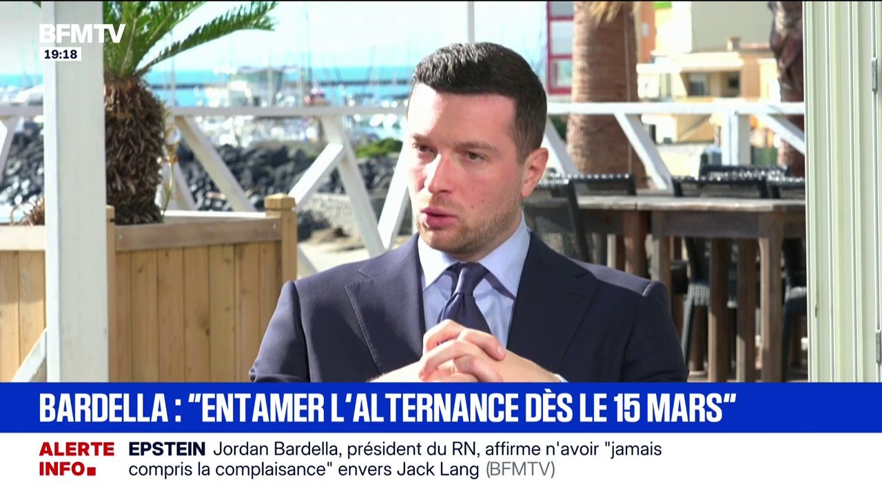 "Il n'y aura pas un euro d'augmentation de la fiscalité dans les communes qui seront dirigées par des maires Rassemblement national”, déclare Jordan Bardella