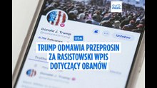 Małżeństwo Obamów jako małpy w dżungli.  Biały Dom usuwa wpis, ale nie przeprasza