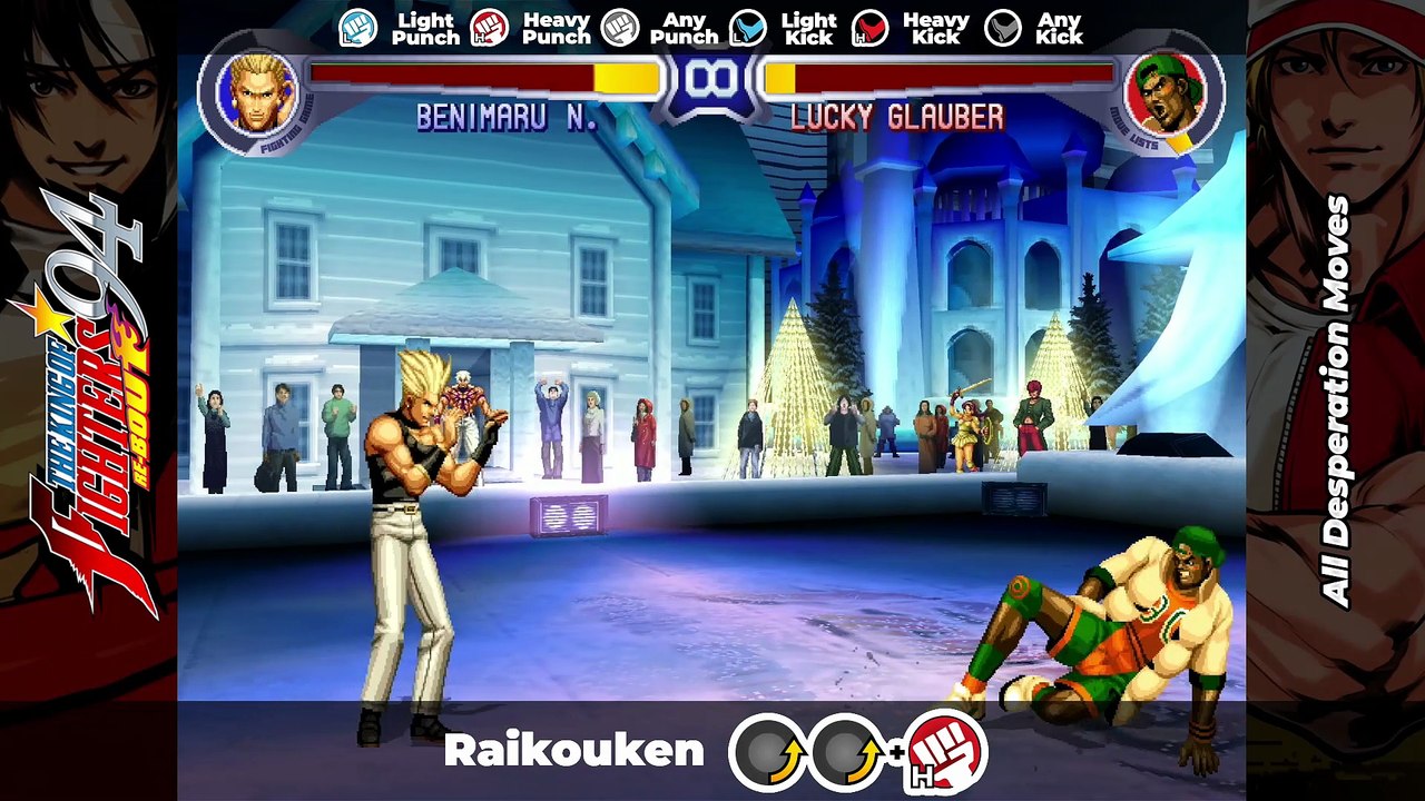 ALL SUPER MOVES TUTORIAL - The King of Fighters '94 Re-Bout (KOF94 ReBout)