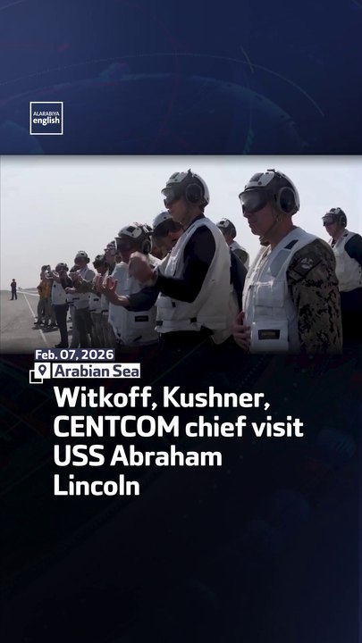 Witkoff, Kushner, CENTCOM chief visit USS Abraham Lincoln