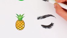 Food eyeshadow look ideas! 🍉❤️