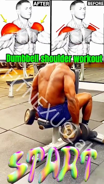 Dumbbell Shoulder Workout 💥 Build Wide & Round Delts #ShoulderWorkout #Dumbbell #SideDelts