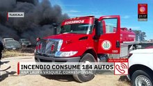 ¿Qué causó el incendio en Tlaxcala? Se queman 184 vehículos resguardados por la Fiscalía