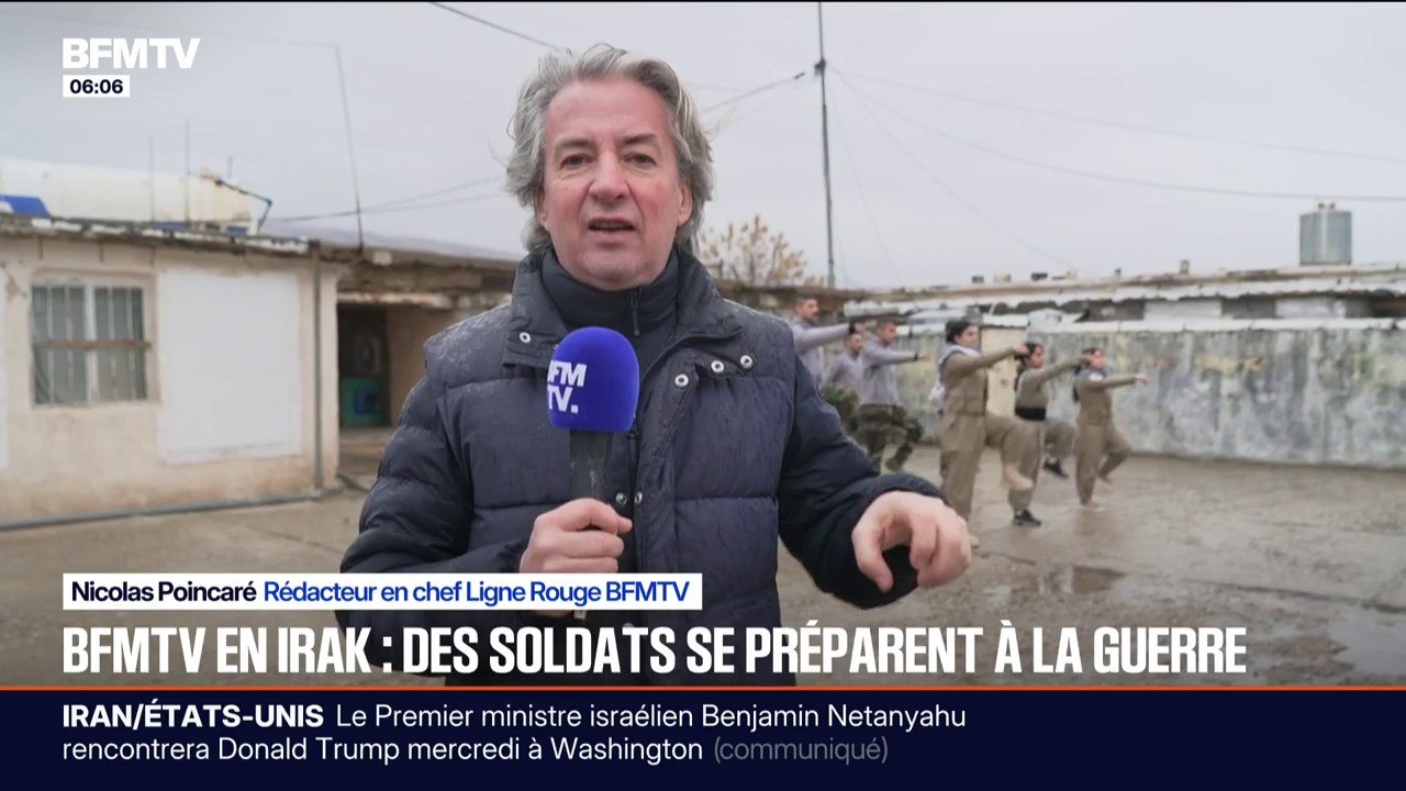 BFMTV en Irak, aux côtés des combattants iraniens qui se préparent à intervenir pour soutenir la population si une insurrection éclate