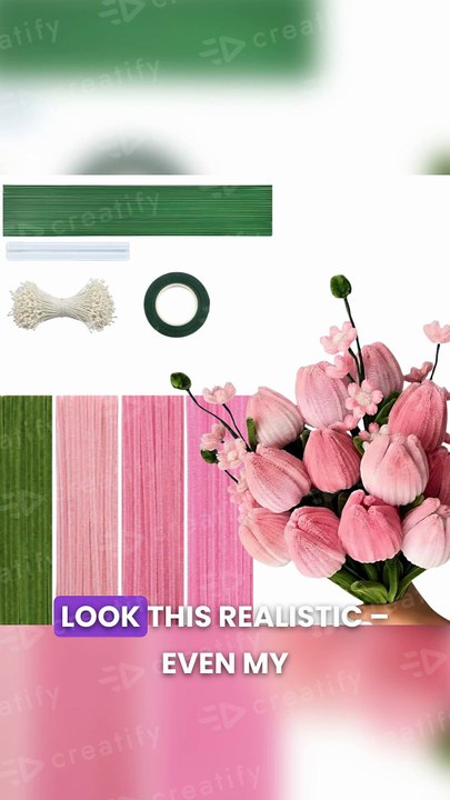 DIY Pipe Cleaner Flower Bouquet Kit 🌸 | Trending Craft for Everlasting Home Decor