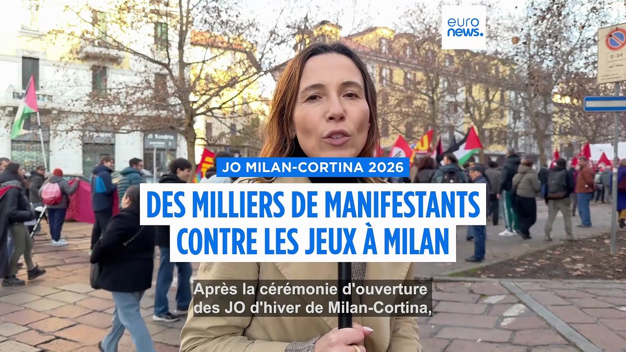 À Milan, des manifestants se mobilisent contre des Jeux olympiques d'hiver jugés "non durables"
