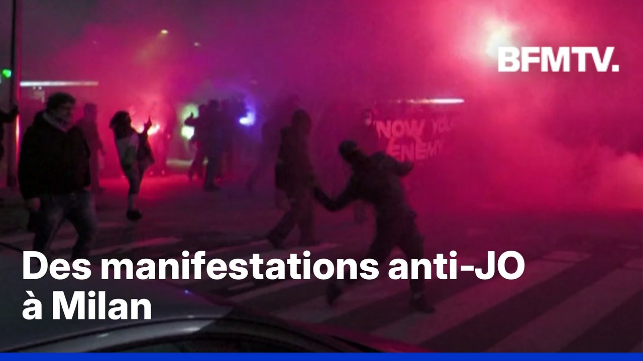 Au lendemain de la cérémonie d'ouverture, des heurts ont éclaté entre des manifestants anti-JO et la police à Milan