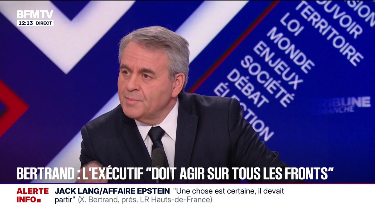 Proposition de "CDI jeunes" du Medef: "Avec moi, pas question [...] d'avoir un contrat où l'on peut licencier des jeunes sans motif", réagit Xavier Bertrand (LR)