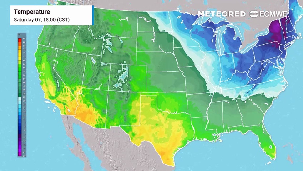 Arctic air loosens its grip on the country this week as a warmer weather pattern moves develops.