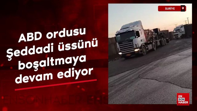 ABD ordusu Şeddadi üssünü boşaltmaya devam ediyor