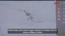 Milano Cortina, la brutta caduta di Lindsey Vonn nella libera femminile
