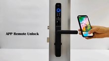 Tuya WiFi Fingerprint Sliding Door Lock | Waterproof Smart Lock