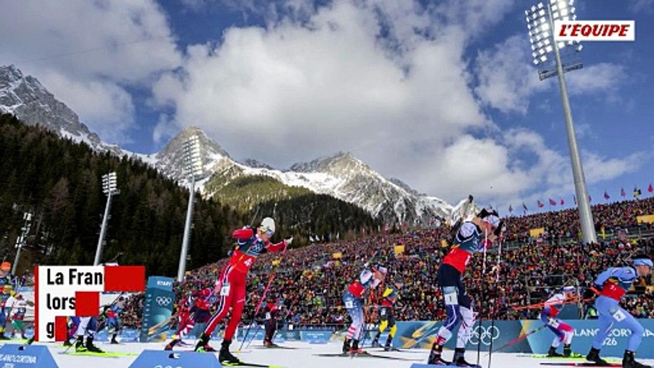 Le relais mixte français décroche la première médaille d'or de la France aux JO 2026 - JO 2026 - Biathlon