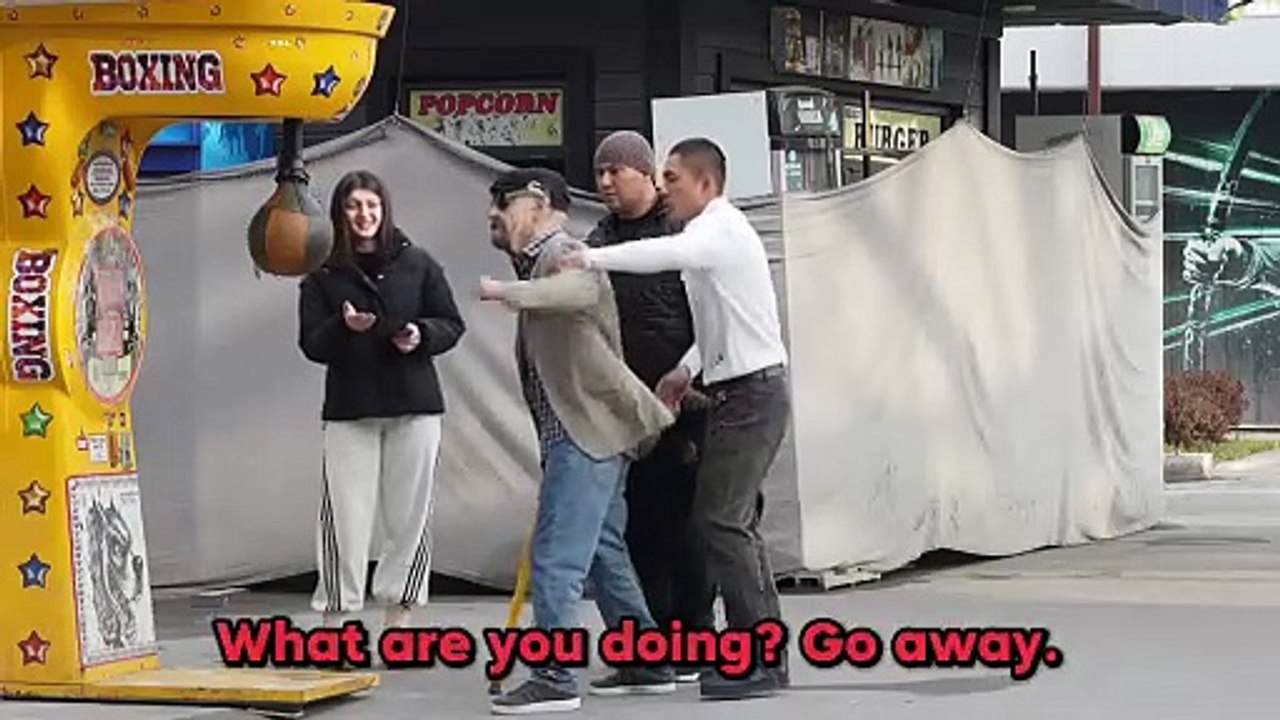 Old Grandpa Hits the Boxing Machine… SHOCKING RESULT!