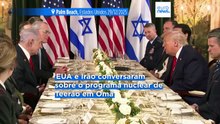 Netanyahu reúne-se com Trump em Washington na quarta-feira para discutir as conversações com o Irão