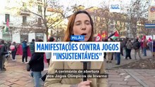 Manifestações em Milão contra Jogos Olímpicos "insustentáveis" do ponto de vista ambiental e económico