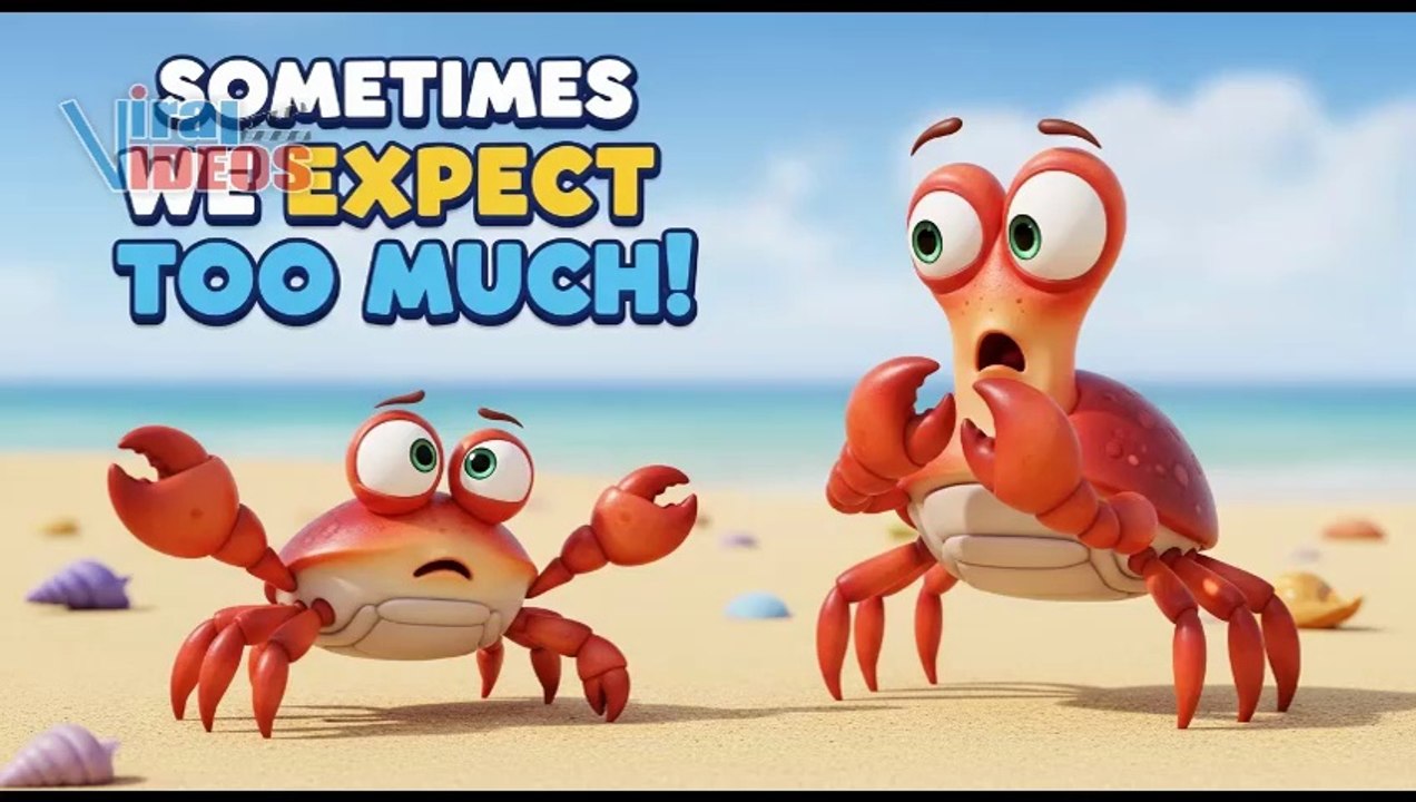 The Young Crab Who Couldn’t Walk Forward | Short Moral Story