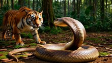 Face to Face Death Duel – Tiger vs King Cobra