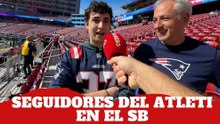 Españoles seguidores del Atlético de Madrid presentes en el Super Bowl LX