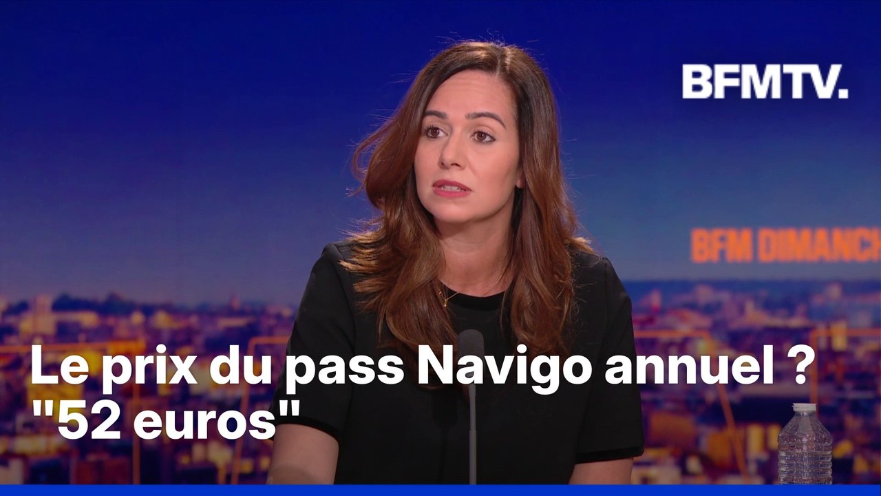 Le prix du pass Navigo annuel à "52 euros": interrogée sur BFMTV, Sarah Knafo plaide un "lapsus"