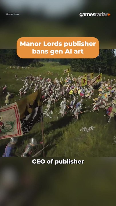 Manor Lords Publisher Bans Gen AI Art #shorts