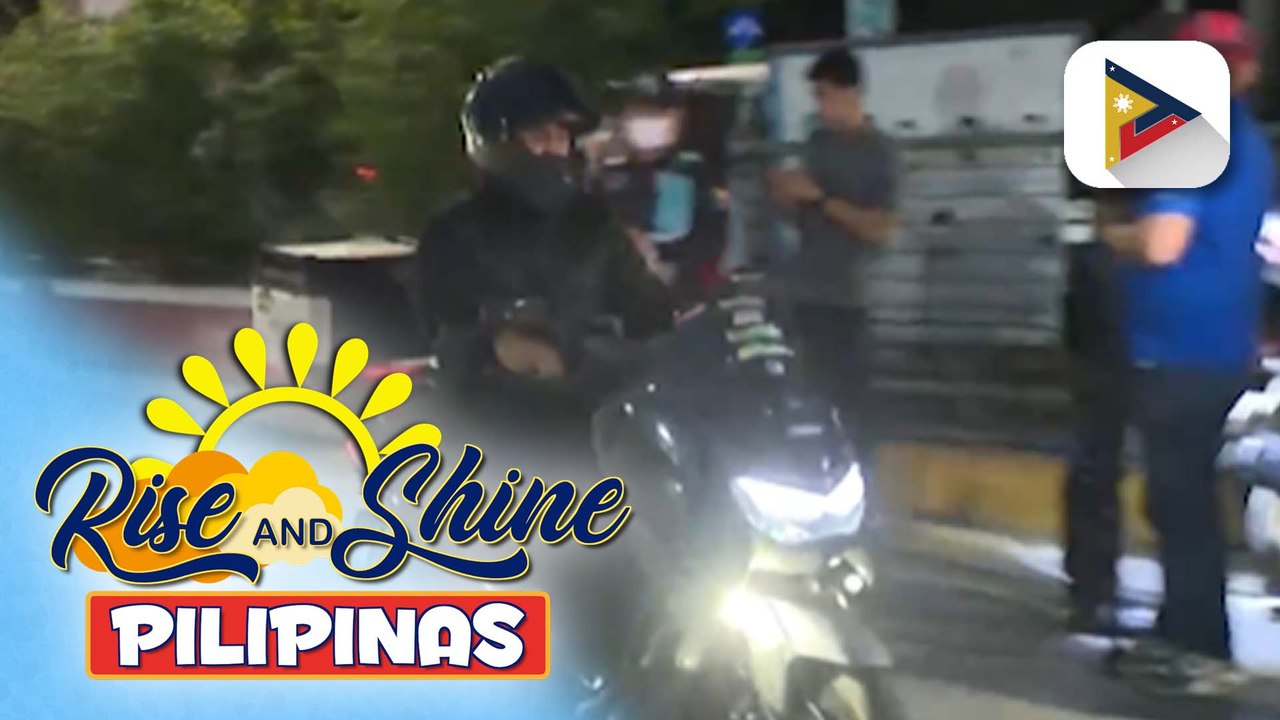 Higit 10 motorista, nasita ng DOTr-SAICT dahil sa ilegal na pagdaan sa EDSA Santolan Busway | ulat ni Bernard Ferrer