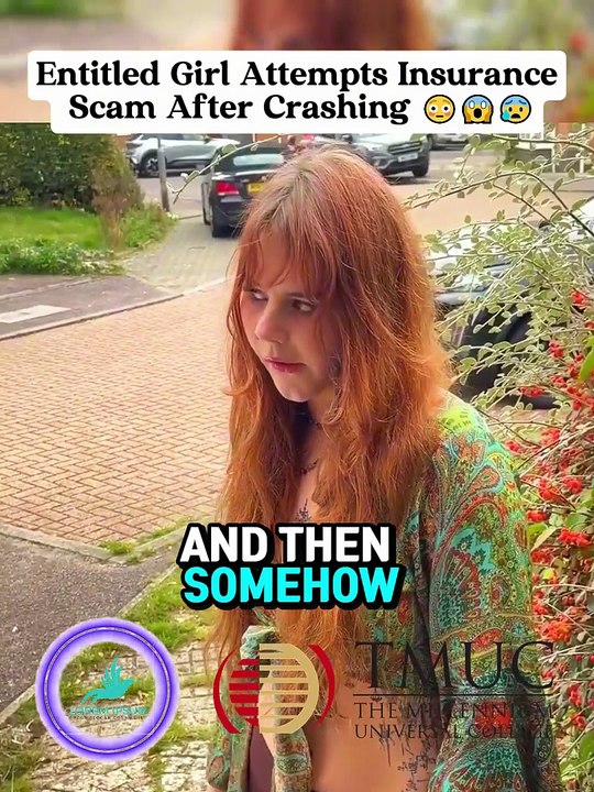 Entitled Girl Attempts Insurance Scam After Crashing 😳