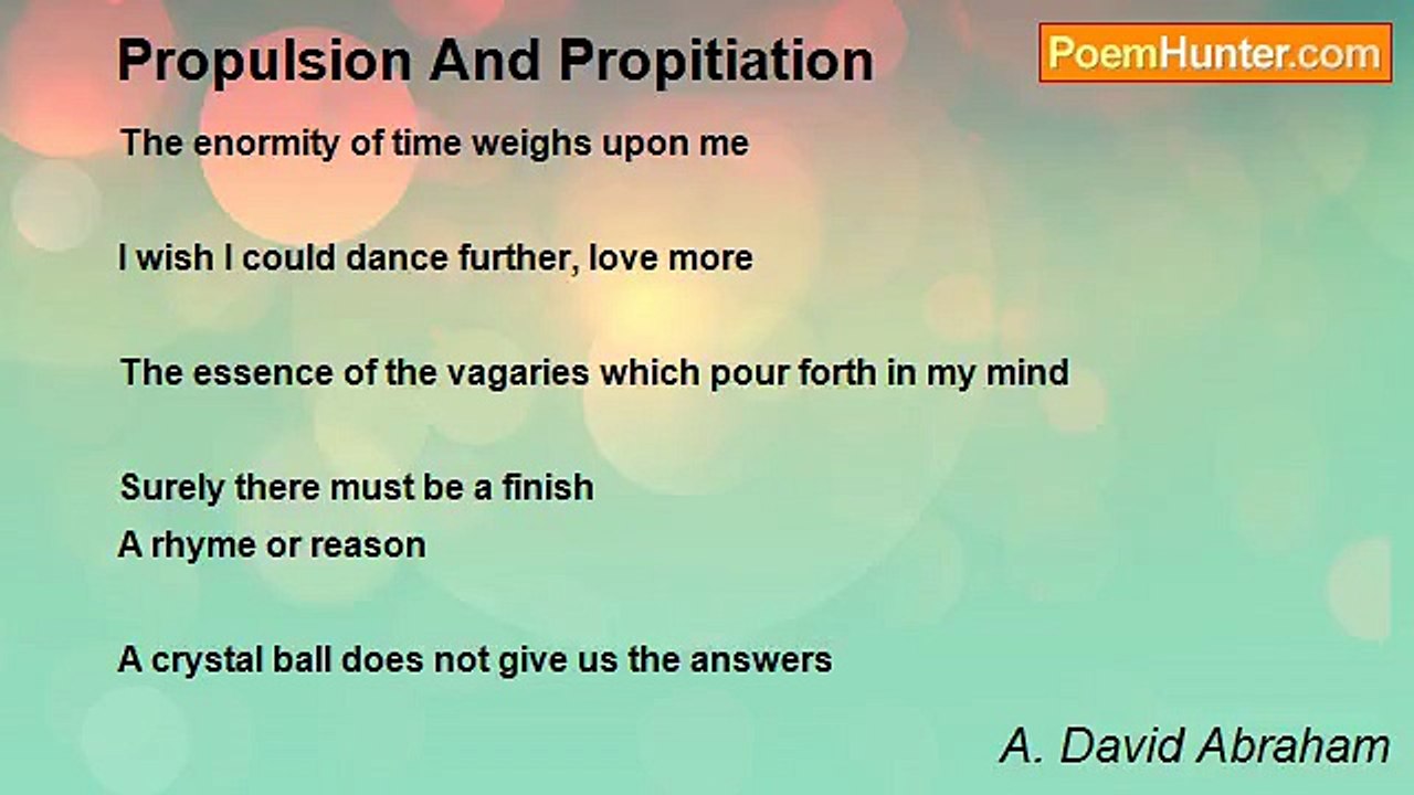 A. David Abraham - Propulsion And Propitiation