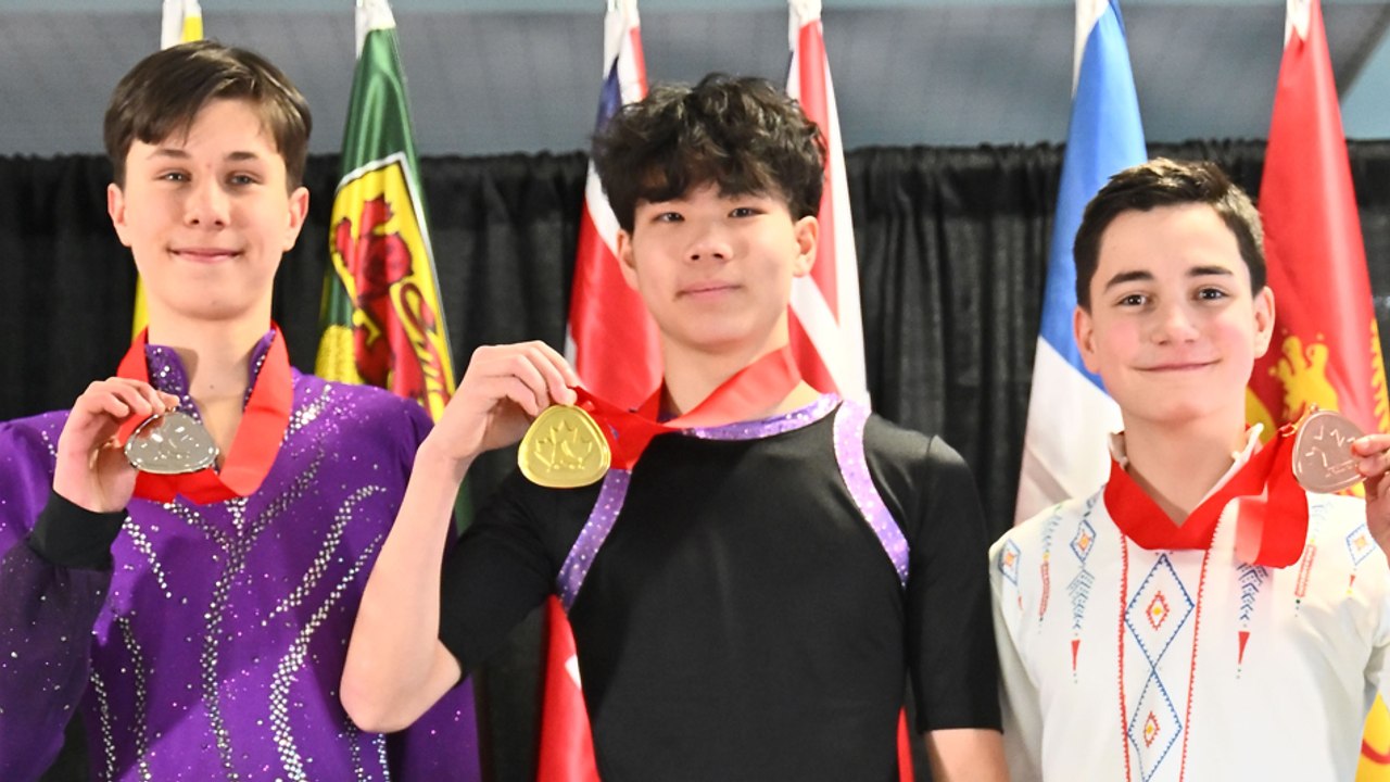 2026 Skate Canada Trophy - Novice Men Victory Ceremony
