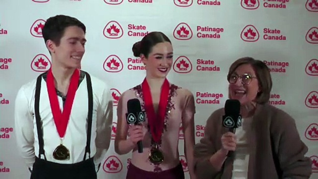 2026 Skate Canada Trophy - Novice Dance Champions Interview