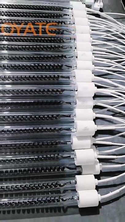 Carbon Medium Wave IR Lamp Infrared Heat Emitter Infrared Heating Tube 1000W