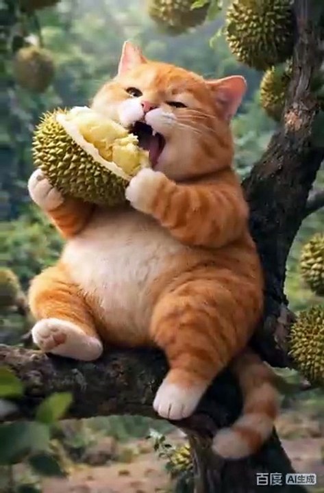 The Durian Discovery 🐱🌴
