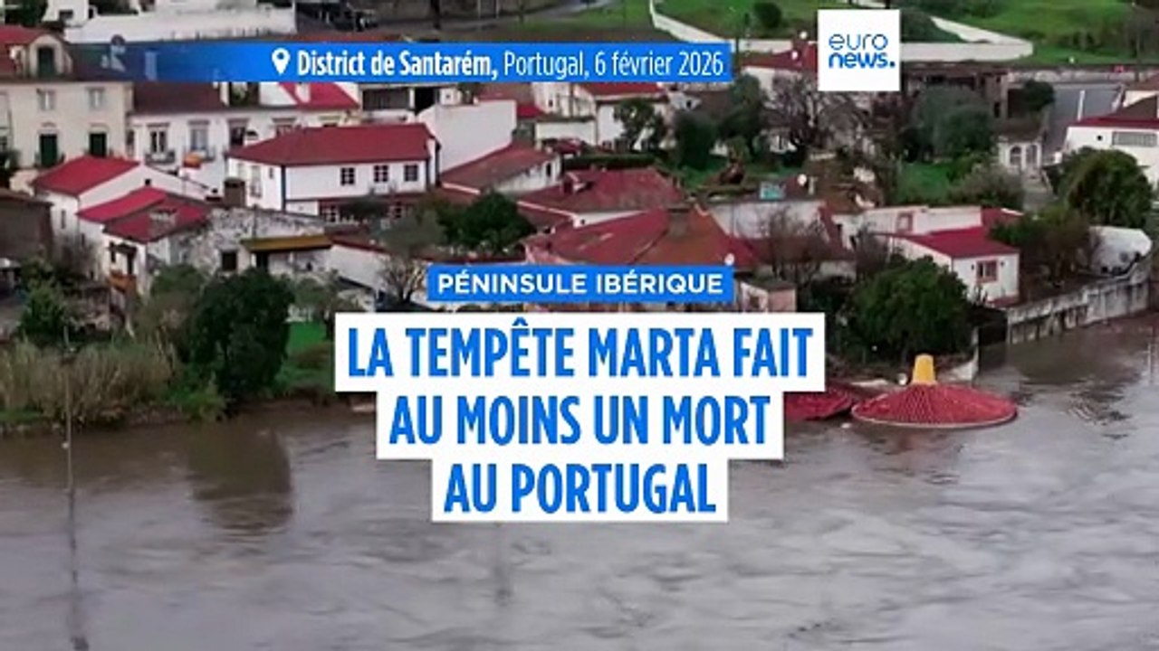 La tempête Marta s'abat sur l'Espagne, entraînant des blocages de routes et des coupures de courant