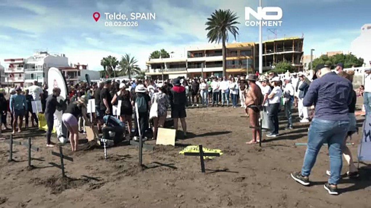 Bewohner der Kanaren protestieren gegen Fischfarm: 'Unsere Küste ist tot'