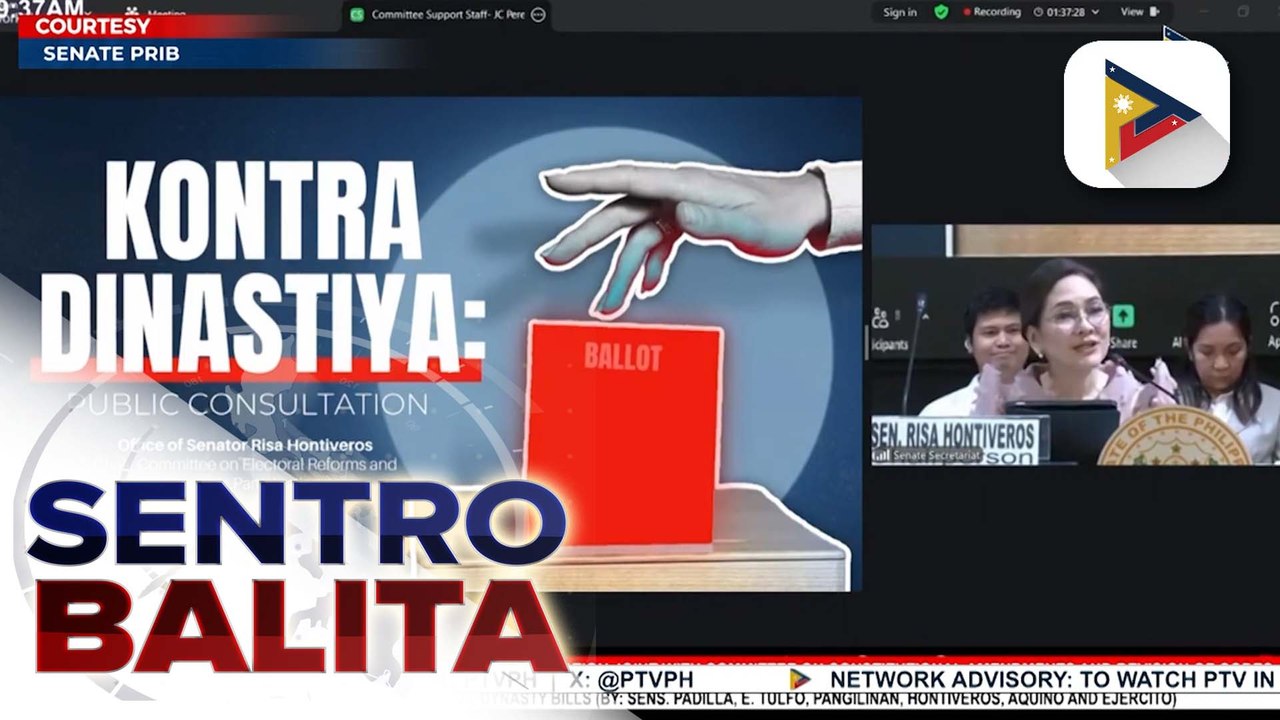 1st Consultation Meeting kaugnay sa ‘Anti-Political Dynasty Bill’, isinagawa ng Senate Committee on Electoral Reforms