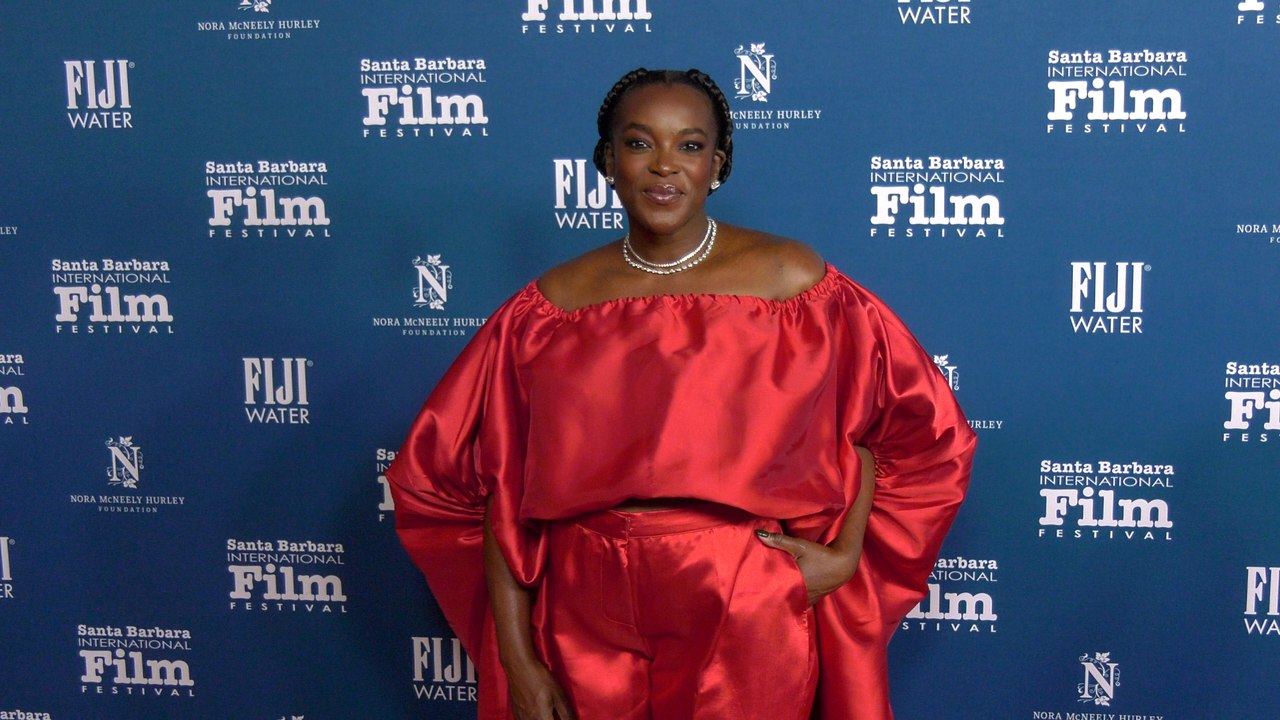 Wunmi Mosaku on the red carpet at the 2026 SBIFF Virtuosos Award