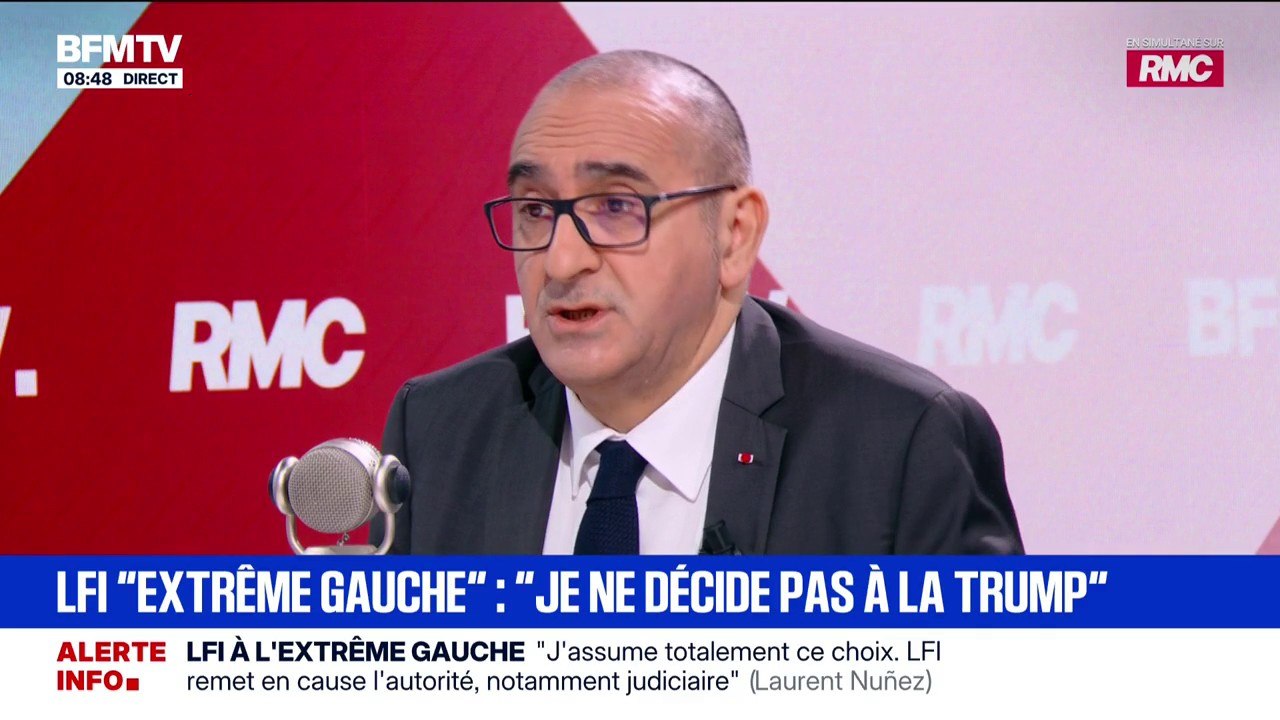 "Depuis l'été dernier, il y a une évolution vers une forme de radicalité": Laurent Nuñez évoque le classement de LFI à l'extrême gauche pour les municipales