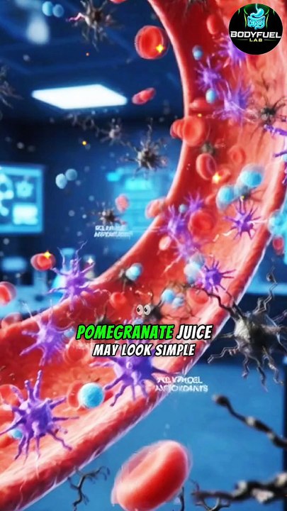 Pomegranate Juice Inside Your Body ❤️ | Blood Flow, Heart & Cell Protection (3D Anatomy) #shorts